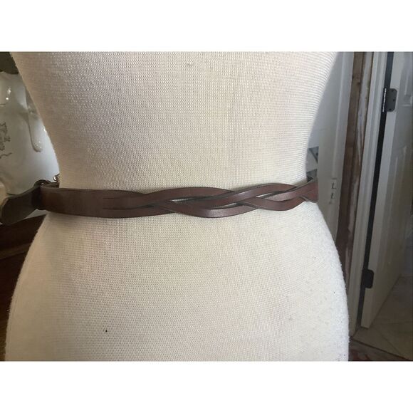Ann Taylor Brown Braided Belt Size Small - Picture 4 of 6